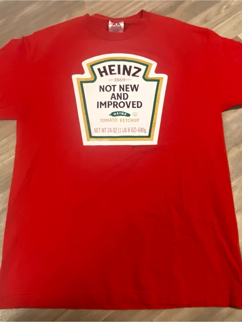 VTG Y2k Heinz Tomato Ketchup Promo Graphic T-Shirt Size XL AAA Alstyle Men's L